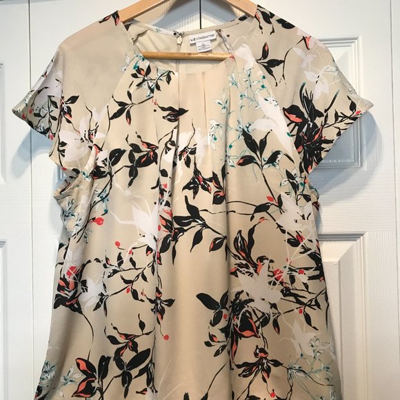 Liz Claiborne Cream top - fully lined! - Picture 4 of 8